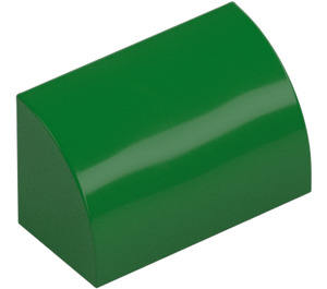 LEGO Verde Con pendiente 1 x 2 Curvo (37352 / 98030)