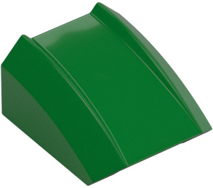 LEGO Green Slope 1 x 2 x 2 Curved (30602 / 47904)