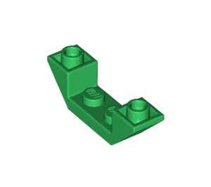 LEGO Groen Helling 1 x 4 (45°) Dubbele Omgekeerd met Open Midden (32802)