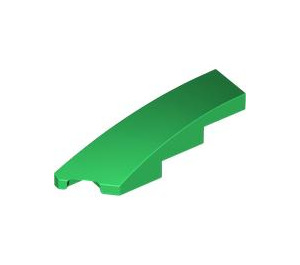 LEGO Green Slope 1 x 4 Angled Left (5415)