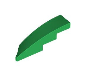 LEGO Green Slope 1 x 4 Angled Right (5414)