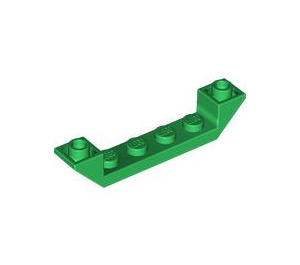 LEGO Grün Steigung 1 x 6 (45°) Doppelt Invertiert mit Open Center (52501)