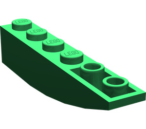 LEGO Green Slope 1 x 6 Curved Inverted (41763 / 42023)