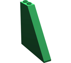 LEGO Green Slope 1 x 6 x 5 (55°) without Bottom Stud Holders (30249)