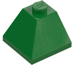 LEGO Green Slope 2 x 2 (45°) Corner (3045)