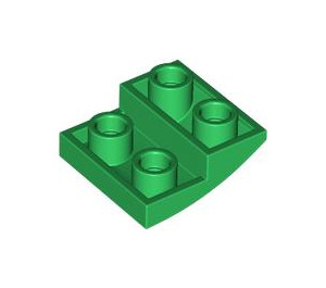 LEGO Grün Steigung 2 x 2 x 0.7 Gebogen Invertiert (32803)