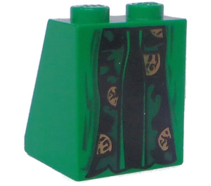 LEGO Green Slope 2 x 2 x 2 (65°) with McGonagall Robe without Bottom Tube (3678)