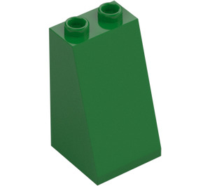 LEGO Green Slope 2 x 2 x 3 (75°) Hollow Studs, Rough Surface (3684 / 30499)