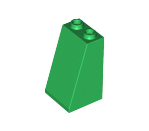 LEGO Grün Steigung 2 x 2 x 3 (75°) Hohlbolzen, raue Oberfläche (3684 / 30499)