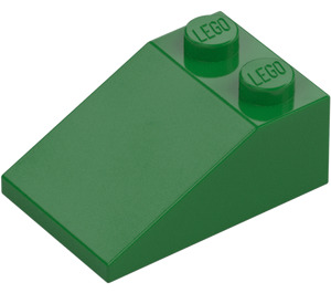 LEGO Zelená Sklon 2 x 3 (25°) s drsným povrchem (3298)