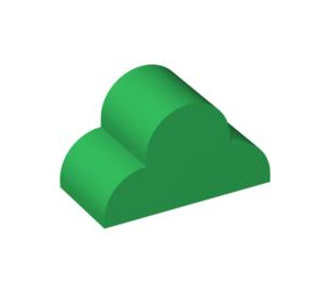LEGO Green Slope 2 x 4 x 2 Curved with Rounded Top (6216)