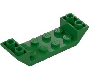 LEGO Green Slope 2 x 6 (45°) Double Inverted with Open Center (22889)