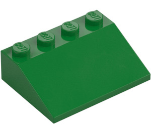 LEGO Green Slope 3 x 4 (25°) (3016 / 3297)