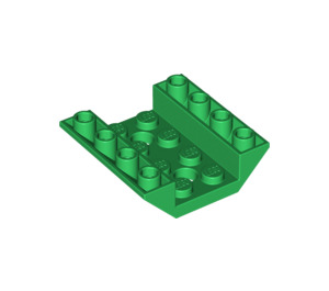 LEGO Groen Helling 4 x 4 (45°) Dubbele Omgekeerd met Open Midden (2 gaten) (4854 / 72454)