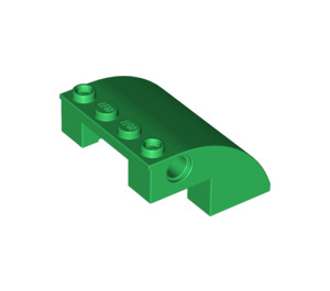 LEGO Green Slope 4 x 4 x 2 Curved (61487)