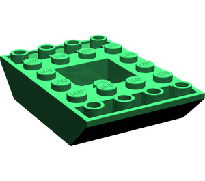 LEGO Green Slope 4 x 6 (45°) Double Inverted (30183)