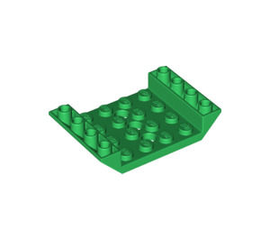 LEGO Grün Steigung 4 x 6 (45°) Doppelt Invertiert mit Open Center mit 3 Löchern (30283 / 60219)