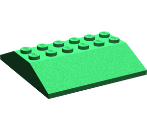 LEGO Groen Helling 6 x 6 (25°) Dubbele (4509)