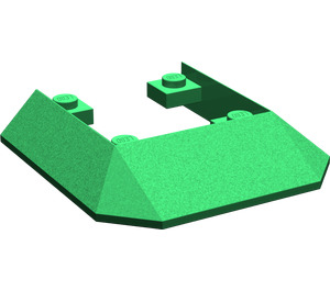 LEGO Vert Pente 6 x 6 avec Coupé (2876)