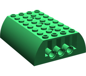 LEGO Grün Steigung 6 x 8 x 2 Gebogen Doppelt (45411 / 56204)