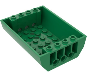 LEGO Groen Helling 6 x 8 x 2 Gebogen Omgekeerd Dubbele (45410)