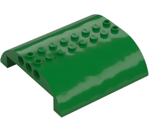 LEGO Vihreä Luiska 8 x 8 x 2 Kaareva Kaksinkertainen (54095)