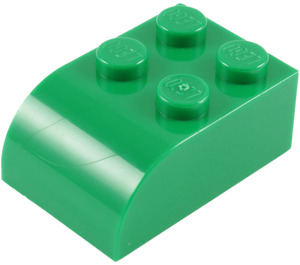 LEGO Green Slope Brick 2 x 3 with Curved Top (6215)