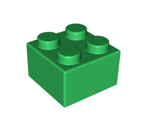 LEGO Green Soft Brick 2 x 2 (22148 / 50844)