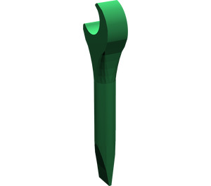 LEGO Green Wrench with Smooth End (4006 / 88631)