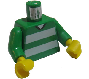 LEGO Verde Sport Busto con 10 sul retro (973 / 73403)