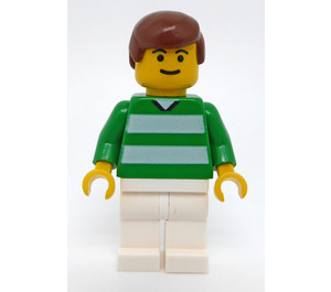 LEGO Verde Team Player con Number 11 sul retro Minifigure