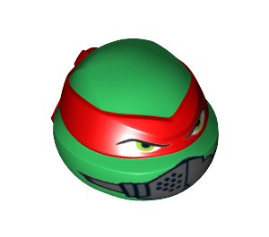 LEGO Green Teenage Mutant Ninja Turtles Head with Armor Mask (17506)
