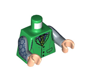 LEGO Verde The Joker con Verde Gilet e Printed Braccia Minifigure Busto (973 / 76382)