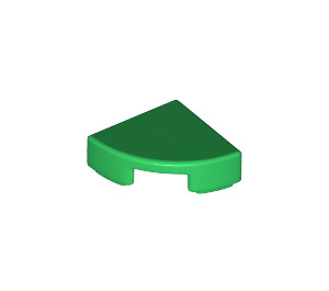 LEGO Green Tile 1 x 1 Quarter Circle (25269 / 84411)