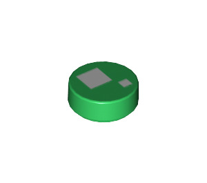 LEGO Green Tile 1 x 1 Round with BrickHeadz Eye (31468 / 102487)