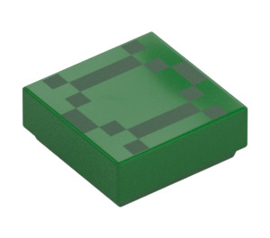 LEGO Green Tile 1 x 1 with Pixels with Groove (3070 / 106300)