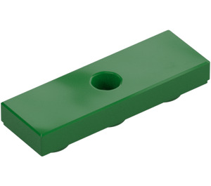 LEGO Green Tile 1 x 3 Inverted with Hole (35459)