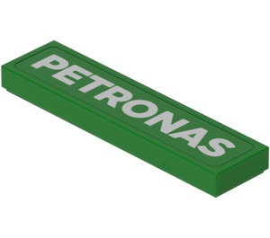 LEGO Vert Tuile 1 x 4 avec 'Petronas' Autocollant (2431)