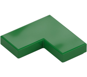 LEGO Verde Plana 2 x 2 Esquina (14719)