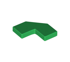 LEGO Green Tile 2 x 2 Corner with Cutouts (27263)