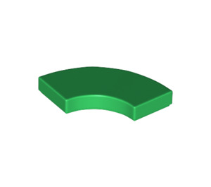LEGO Green Tile 2 x 2 Curved Corner (27925)
