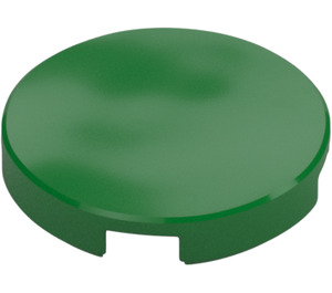 LEGO Green Tile 2 x 2 Round with Bottom Stud Holder (14769)