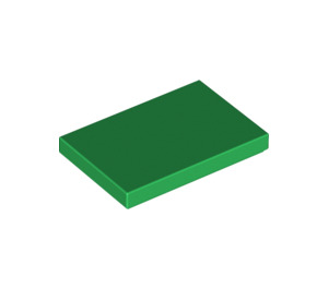 LEGO Green Tile 2 x 3 (26603)