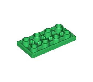LEGO Grün Fliese 2 x 4 Invertiert (3395)