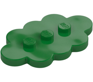 LEGO Vihreä Laatta 3 x 5 Cloud jossa 3 Nupit (35470)