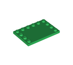 LEGO Vert Tuile 4 x 6 avec Goujons sur 3 Edges (6180)