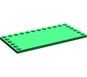 LEGO Grün Fliese 6 x 12 mit Bolzen auf 3 Edges (6178)