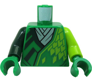 LEGO Green Torso with Lime Scales and White Scarf (973 / 76382)