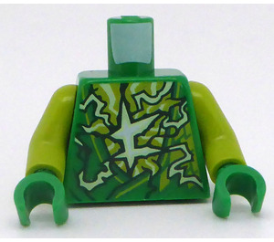 LEGO Green Torso with Ninjago Logogram 'L' and Green Energy (973)
