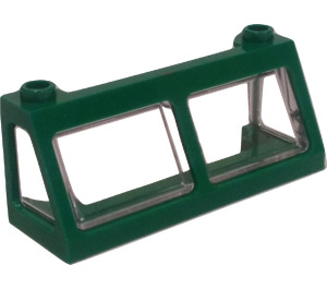 LEGO Green Train Window 2 x 6 x 2 with Clear Glass (6567)